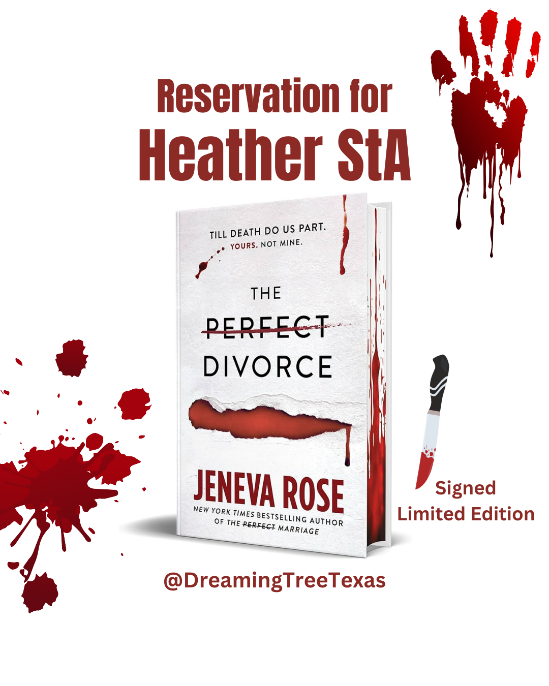 HeatherStA - Signed Copy of The Perfect Divorce by Jeneva Rose