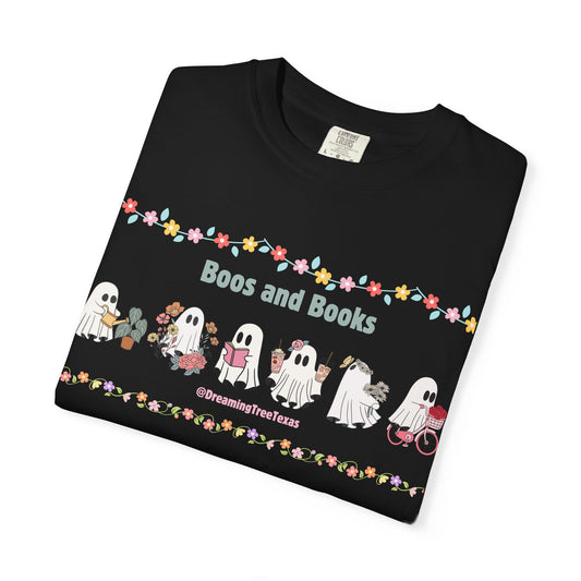 Books and Boos – Summer Edition Tee ☀️📚👻