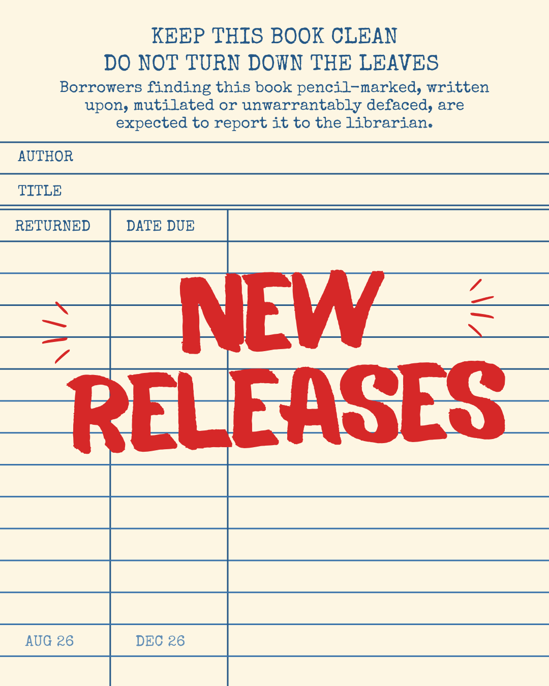 New Releases Pre-Order